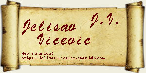 Jelisav Vićević vizit kartica
